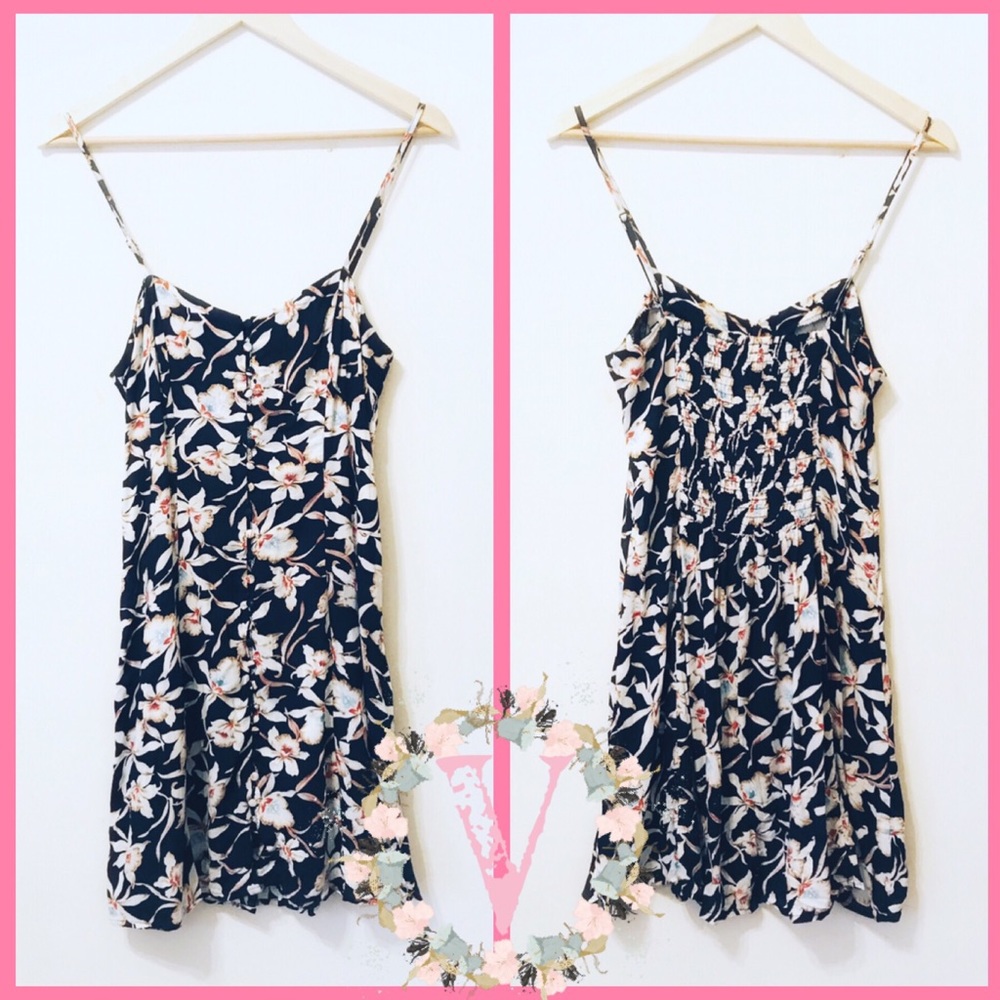 HONEY PUNCH | Button-Up Floral Print Mini Dress